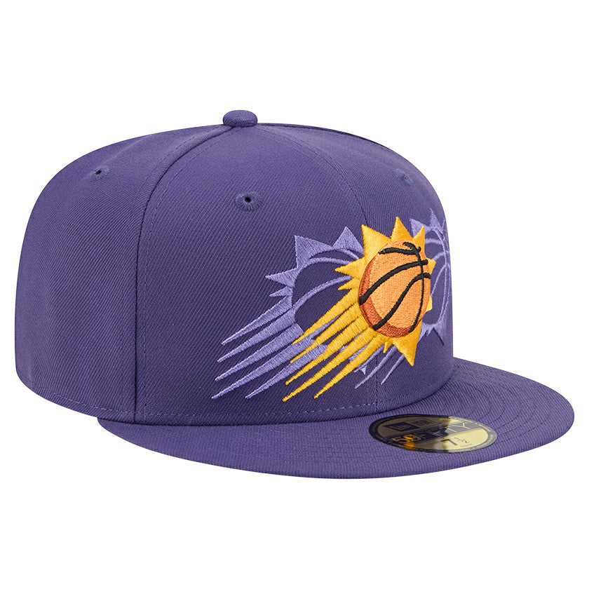 New Era Phoenix Suns Tri-Hit 59Fifty Fitted Hat Purple