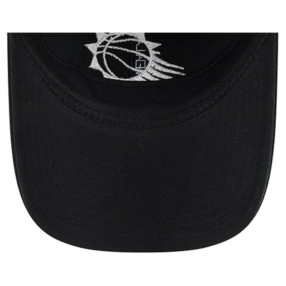 New Era Phoenix Suns Stamp Fabric Applique 9TWENTY Adjustable Hat Black