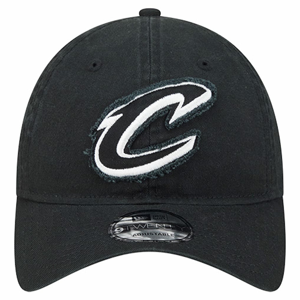 New Era Cleveland Cavaliers Stamp Fabric Applique 9TWENTY Adjustable Hat Black