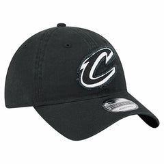 New Era Cleveland Cavaliers Stamp Fabric Applique 9TWENTY Adjustable Hat Black
