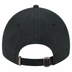 New Era Philadelphia 76ers Stamp Fabric Applique 9TWENTY Adjustable Hat Black