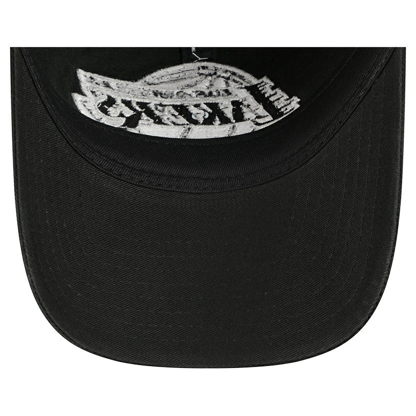 New Era Los Angeles Lakers Stamp Fabric Applique 9TWENTY Adjustable Hat Black