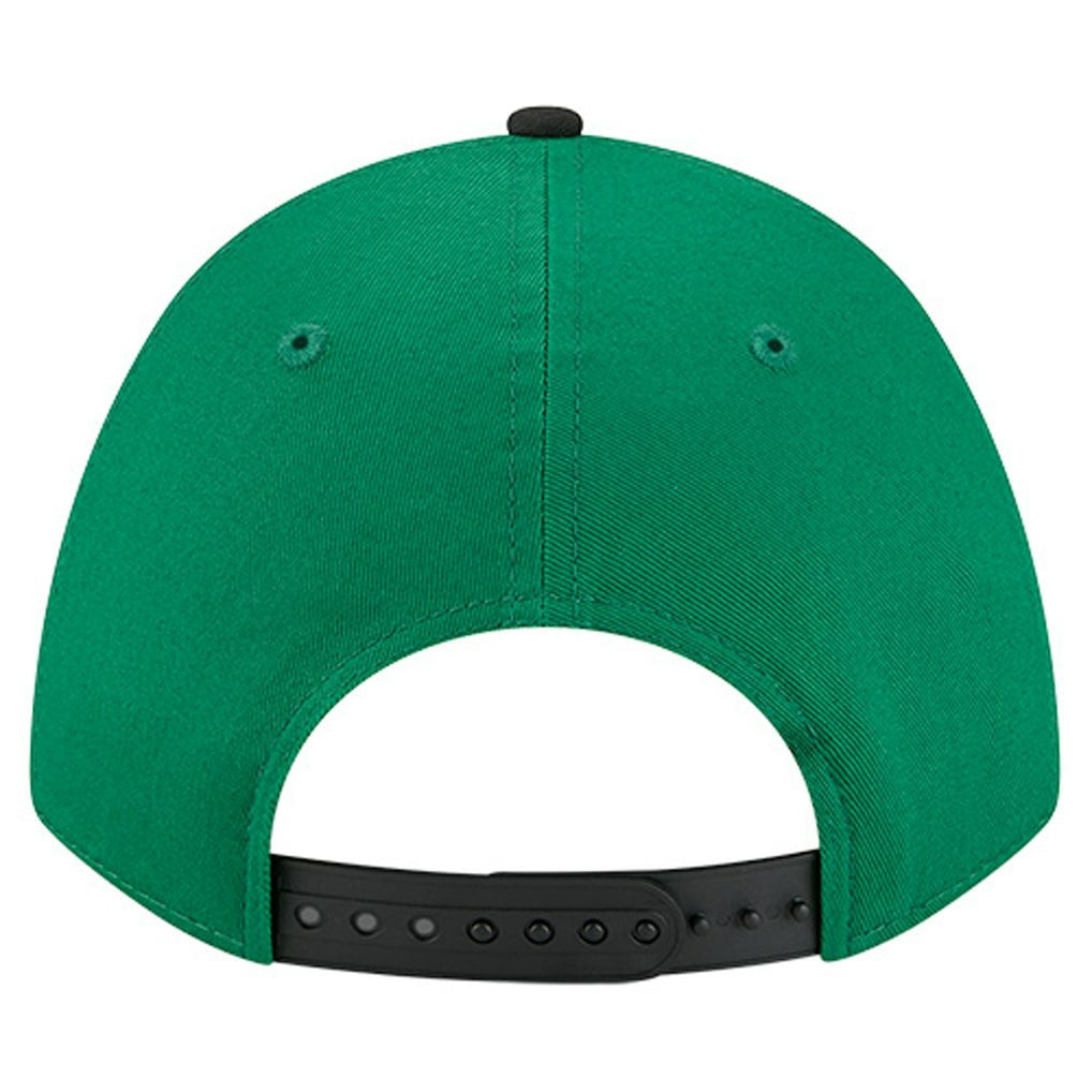 New Era Boston Celtics Bold Arch COOLERA 9FORTY A-Frame M-Crown Adjustable Hat Kelly Green