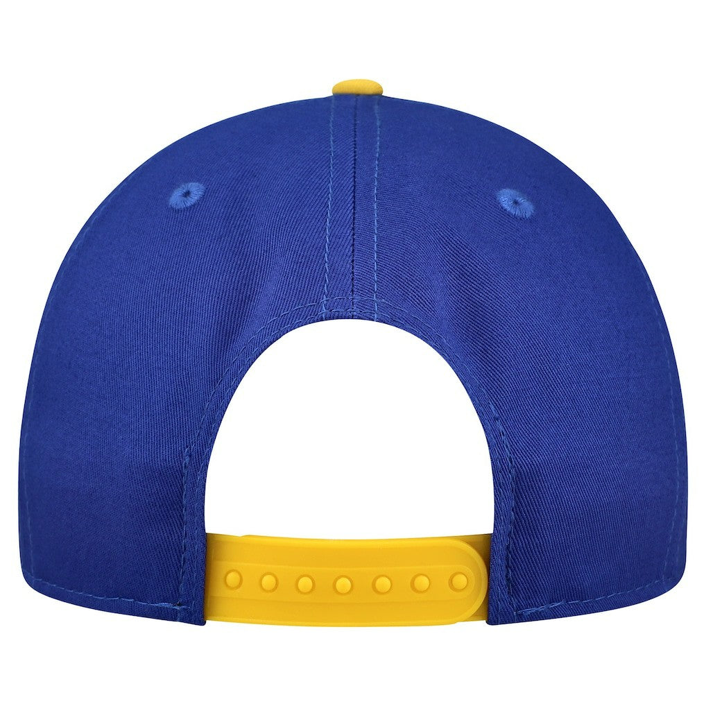 New Era Golden State Warriors Bold Arch COOLERA 9FORTY A-Frame M-Crown Adjustable Hat Royal