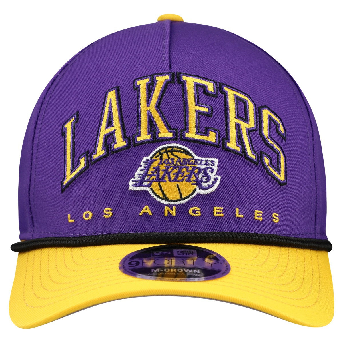 New Era Los Angeles Lakers Bold Arch COOLERA 9FORTY A-Frame M-Crown Adjustable Hat Purple