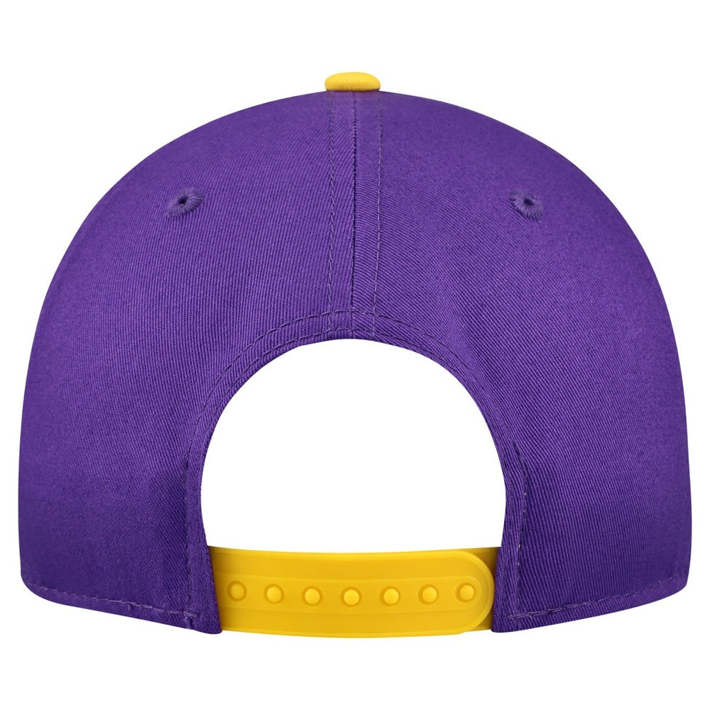 New Era Los Angeles Lakers Bold Arch COOLERA 9FORTY A-Frame M-Crown Adjustable Hat Purple