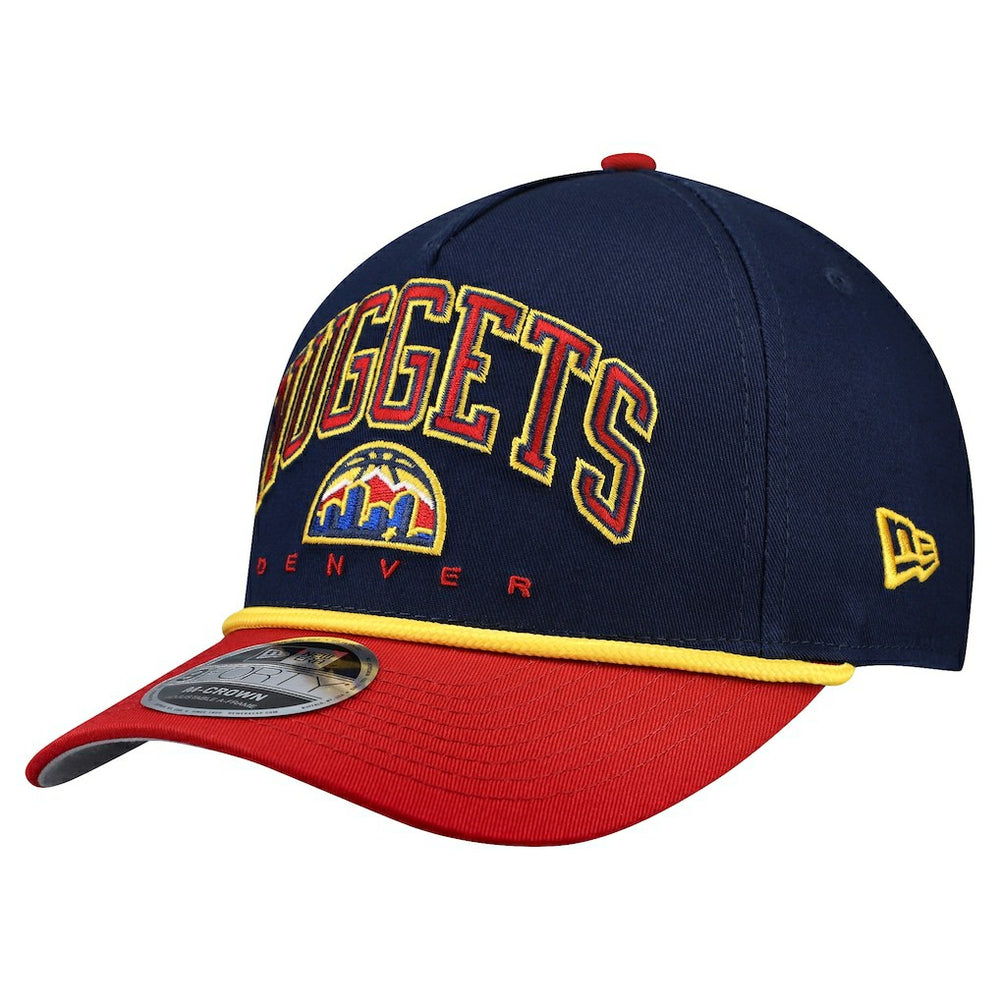 New Era Denver Nuggets Bold Arch COOLERA 9FORTY A-Frame M-Crown Adjustable Hat Navy
