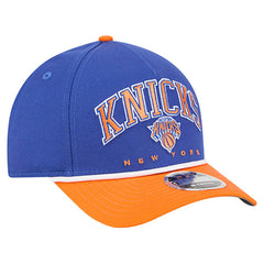 New Era New York Knicks Bold Arch COOLERA 9FORTY A-Frame M-Crown Adjustable Hat Blue