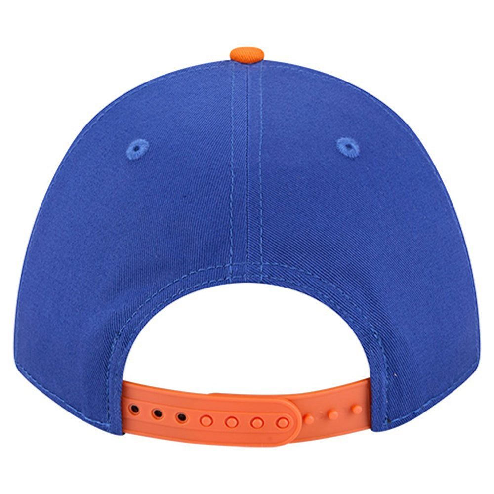 New Era New York Knicks Bold Arch COOLERA 9FORTY A-Frame M-Crown Adjustable Hat Blue