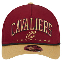 New Era Cleveland Cavaliers Bold Arch COOLERA 9FORTY A-Frame M-Crown Adjustable Hat Wine