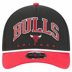 New Era Chicago Bulls Bold Arch COOLERA 9FORTY A-Frame M-Crown Adjustable Hat Black