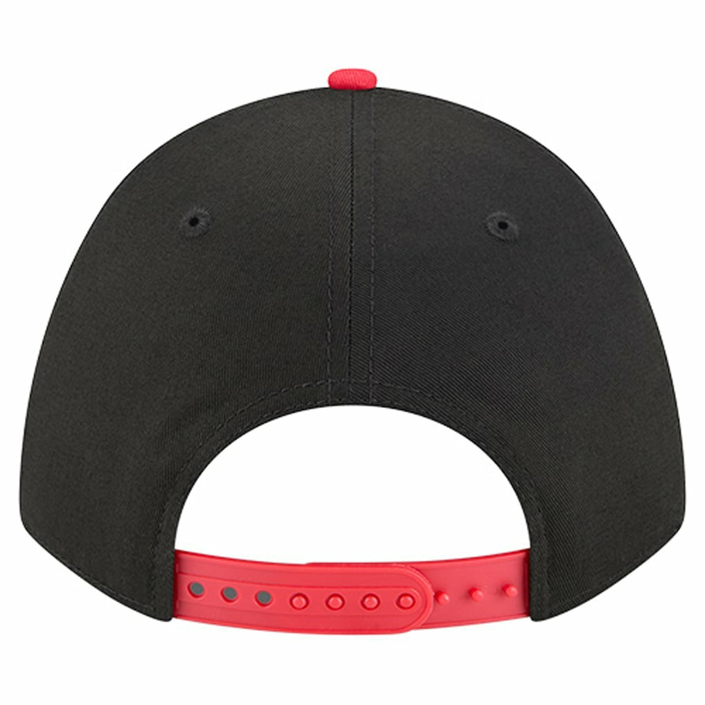 New Era Chicago Bulls Bold Arch COOLERA 9FORTY A-Frame M-Crown Adjustable Hat Black