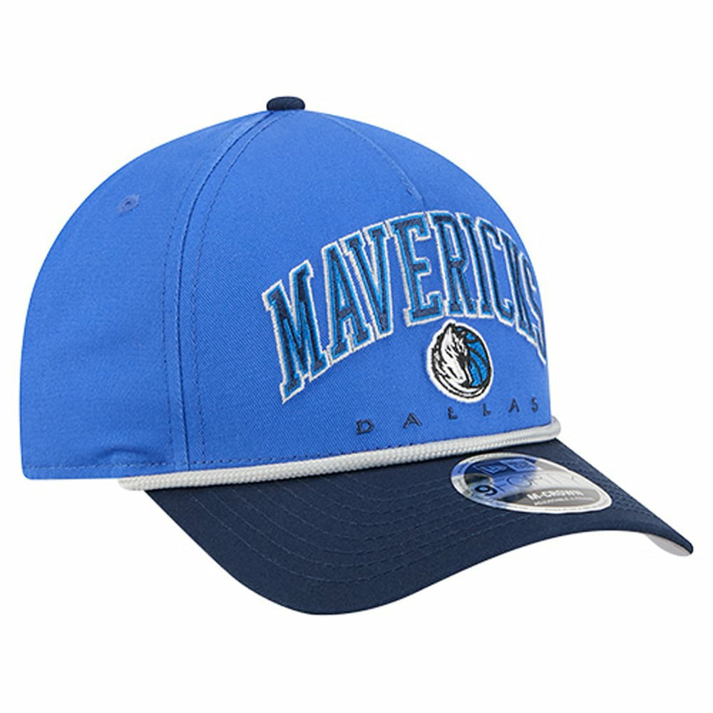 New Era Dallas Mavericks Bold Arch COOLERA 9FORTY A-Frame M-Crown Adjustable Hat Blue