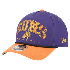 New Era Phoenix Suns Bold Arch COOLERA 9FORTY A-Frame M-Crown Adjustable Hat Purple