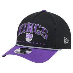 New Era Sacramento Kings Bold Arch COOLERA 9FORTY A-Frame M-Crown Adjustable Hat Black