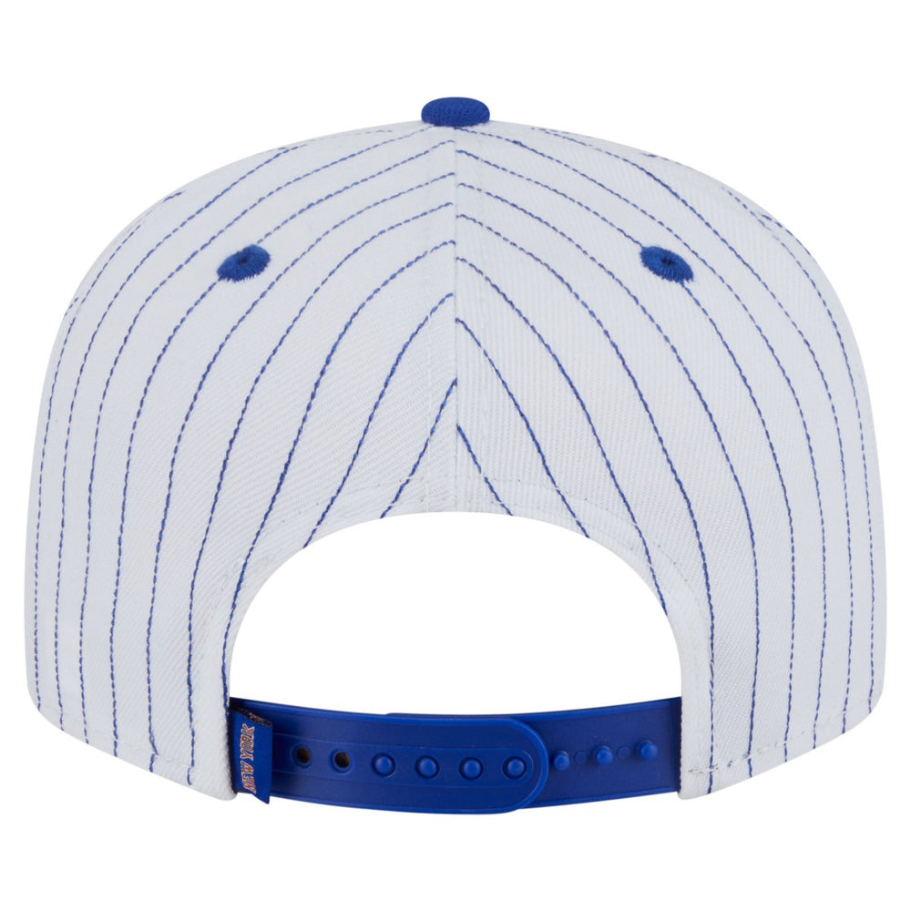 New Era New York Knicks Deceptor Pinstripe 9FIFTY Snapback Hat White