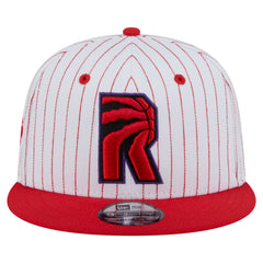 New Era Toronto Raptors Deceptor Pinstripe 9FIFTY Snapback Hat White