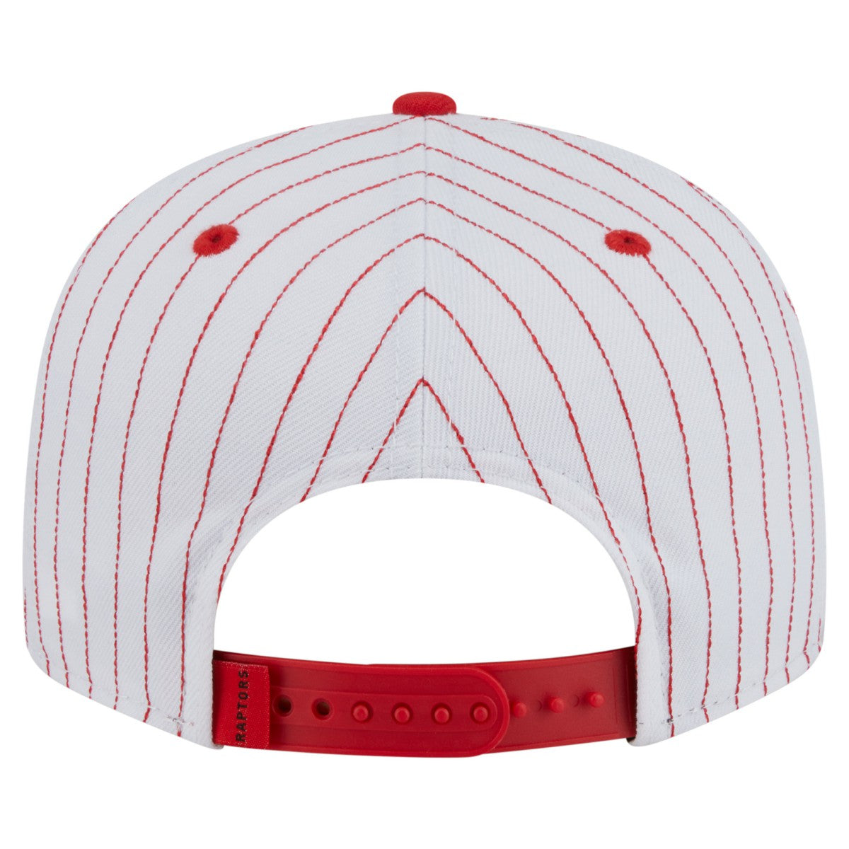 New Era Toronto Raptors Deceptor Pinstripe 9FIFTY Snapback Hat White