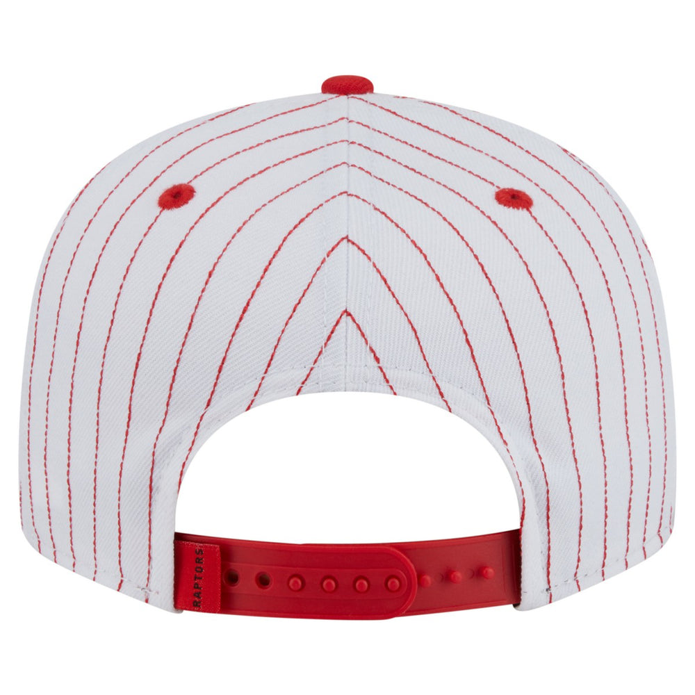 New Era Toronto Raptors Deceptor Pinstripe 9FIFTY Snapback Hat White