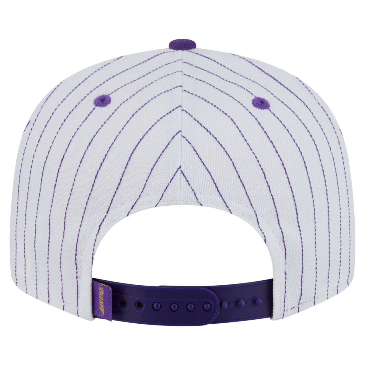 New Era Los Angeles Lakers Deceptor Pinstripe 9FIFTY Snapback Hat White