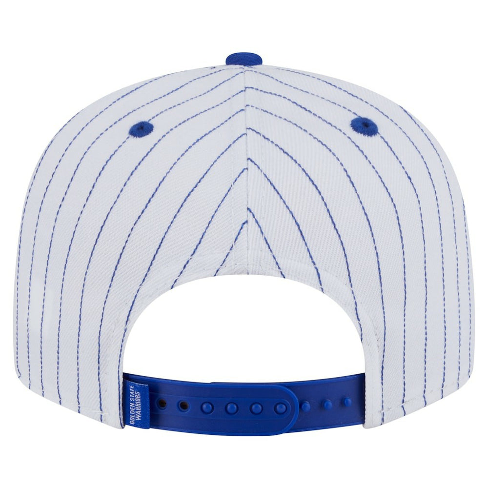 New Era Golden State Warriors Deceptor Pinstripe 9FIFTY Snapback Hat White