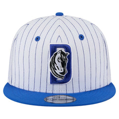 New Era Dallas Mavericks Deceptor Pinstripe 9FIFTY Snapback Hat White
