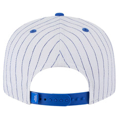 New Era Dallas Mavericks Deceptor Pinstripe 9FIFTY Snapback Hat White