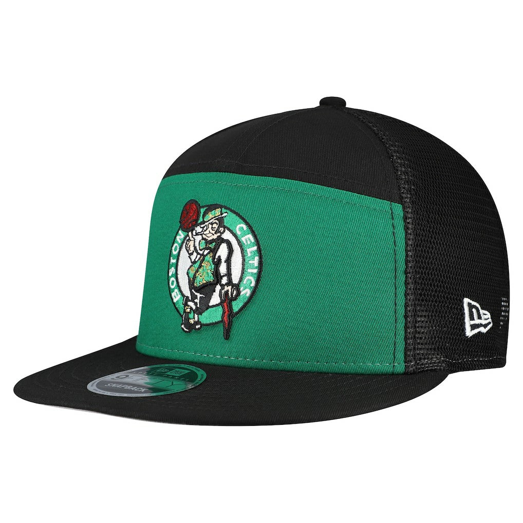 New Era Boston Celtics Outdoor Split Panel 9FIFTY Snapback Hat Kelly Green/Black