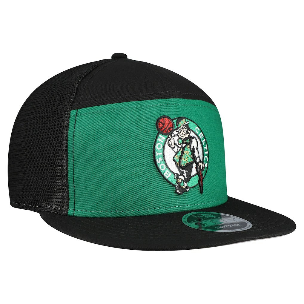New Era Boston Celtics Outdoor Split Panel 9FIFTY Snapback Hat Kelly Green/Black