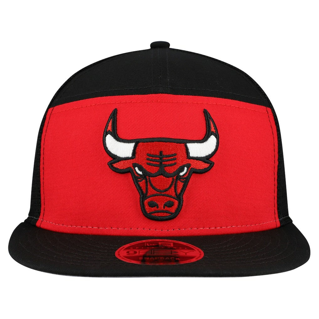 New Era Chicago Bulls Outdoor Split Panel 9FIFTY Snapback Hat Red/Black