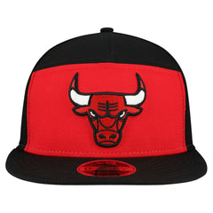 New Era Chicago Bulls Outdoor Split Panel 9FIFTY Snapback Hat Red/Black