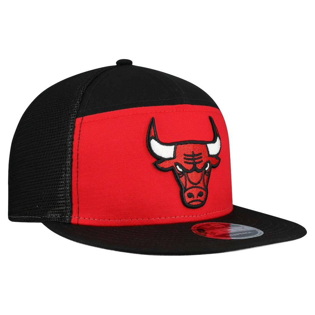 New Era Chicago Bulls Outdoor Split Panel 9FIFTY Snapback Hat Red/Black