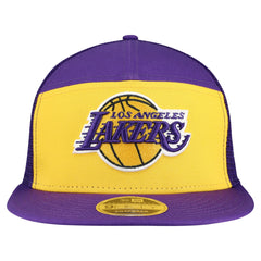 New Era Los Angeles Lakers Outdoor Split Panel 9FIFTY Snapback Hat Gold/Purple