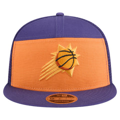 New Era Phoenix Suns Outdoor Split Panel 9FIFTY Snapback Hat Orange/Purple