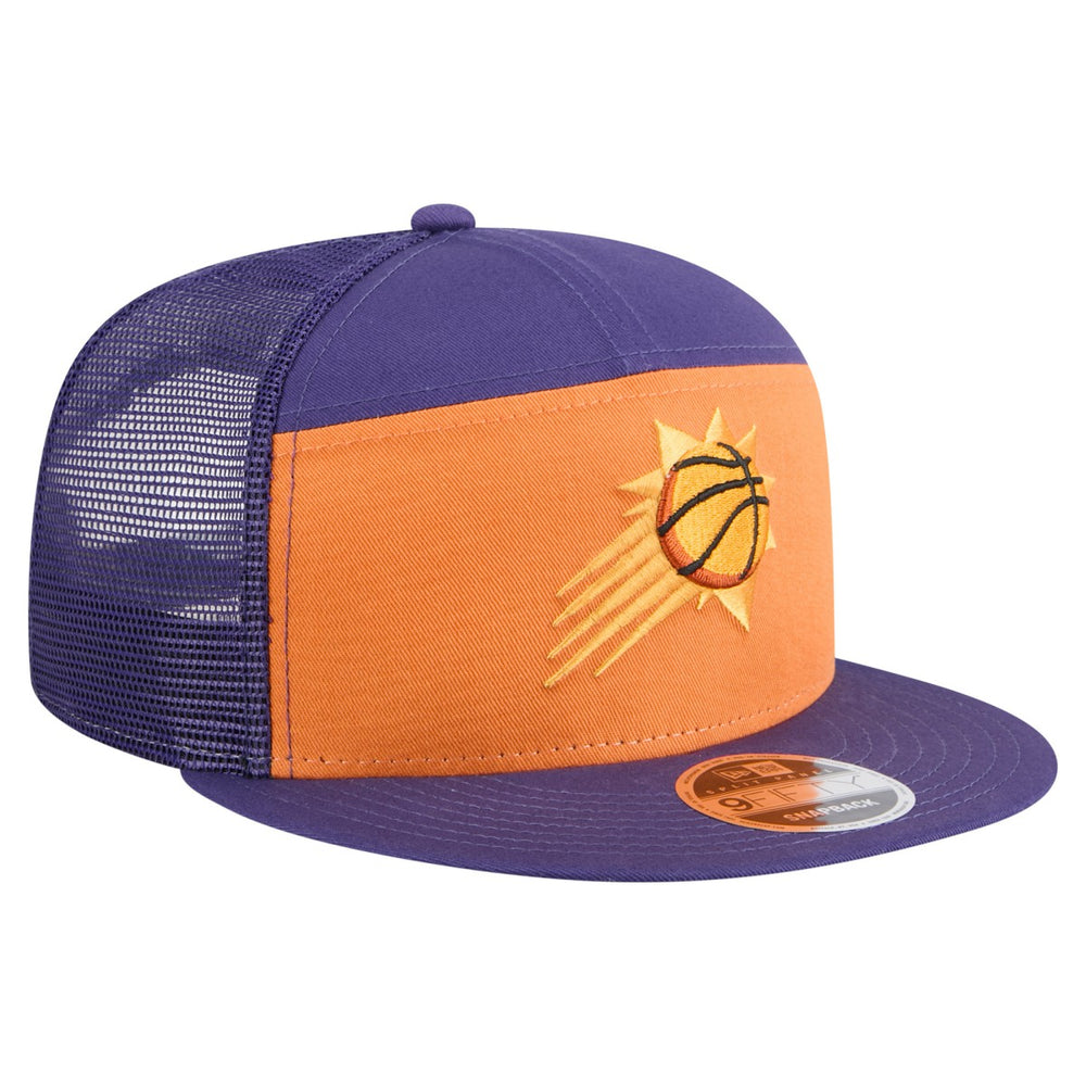New Era Phoenix Suns Outdoor Split Panel 9FIFTY Snapback Hat Orange/Purple