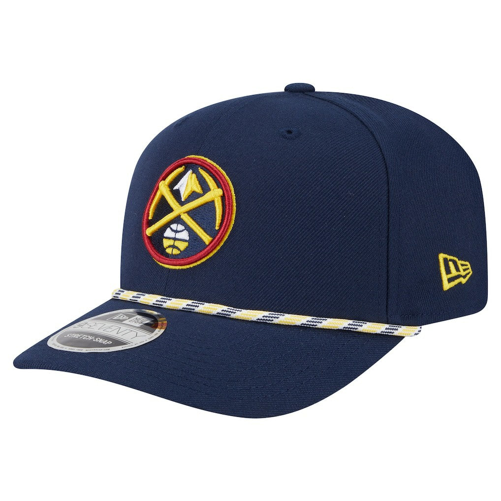 New Era Denver Nuggets Rope 9SEVENTY Adjustable Hat Navy