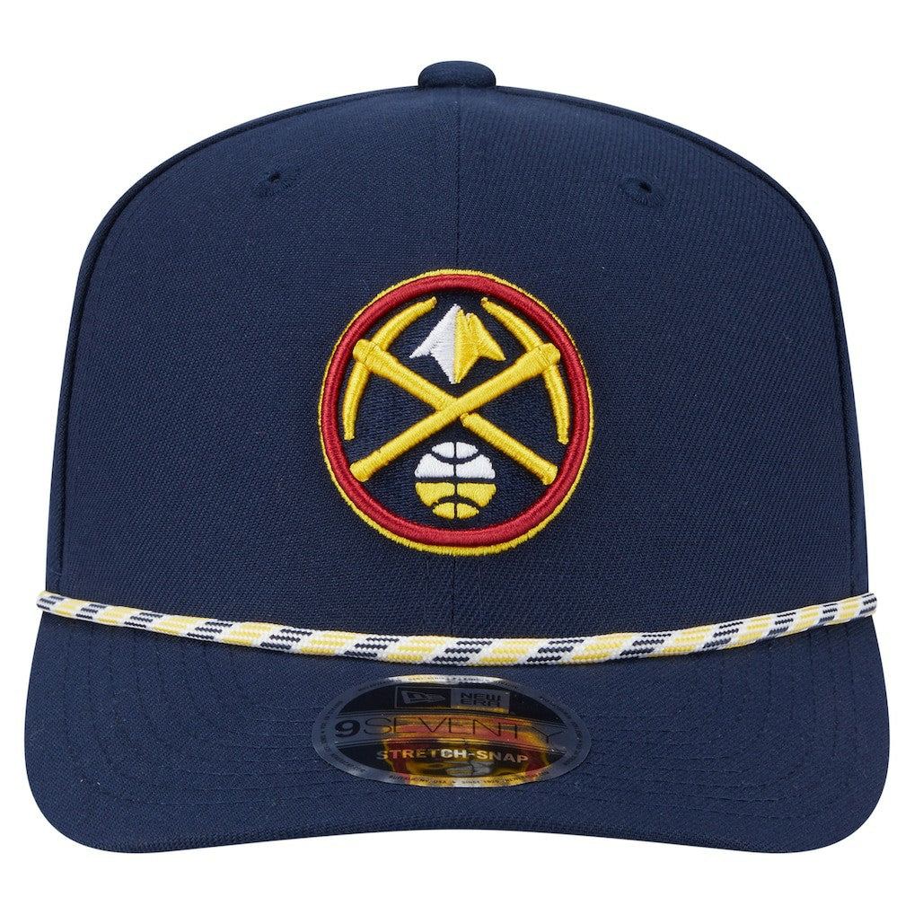 New Era Denver Nuggets Rope 9SEVENTY Adjustable Hat Navy