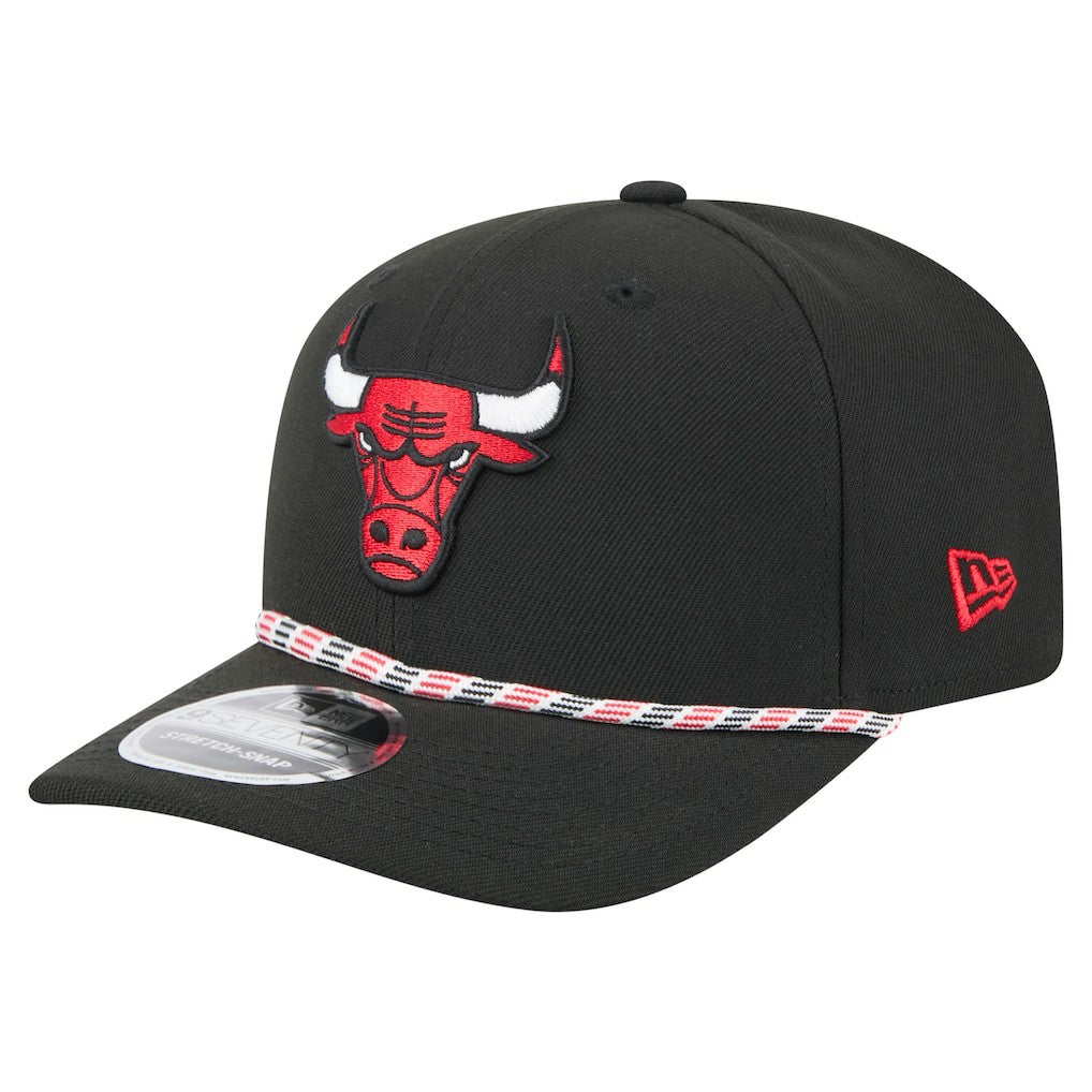 New Era Chicago Bulls Rope 9SEVENTY Adjustable Hat Black