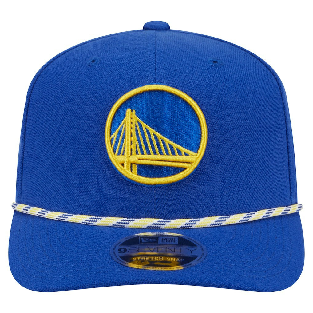 New Era Golden State Warriors Rope 9SEVENTY Adjustable Hat Blue