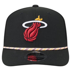 New Era Miami Heat Rope 9SEVENTY Adjustable Hat Black