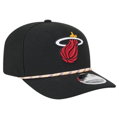 New Era Miami Heat Rope 9SEVENTY Adjustable Hat Black
