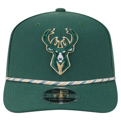 New Era Milwaukee Bucks Rope 9SEVENTY Adjustable Hat Hunter Green