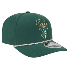 New Era Milwaukee Bucks Rope 9SEVENTY Adjustable Hat Hunter Green