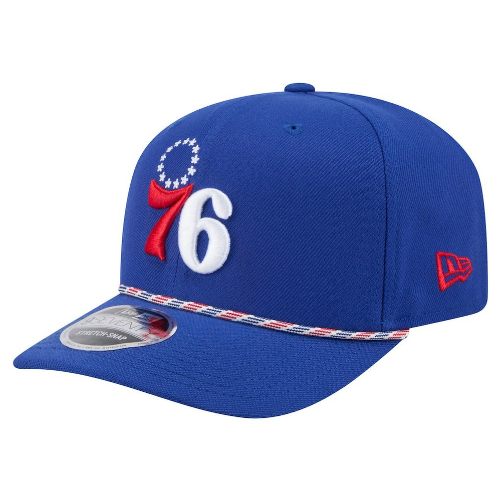 New Era Philadelphia 76ers Rope 9SEVENTY Adjustable Hat Blue