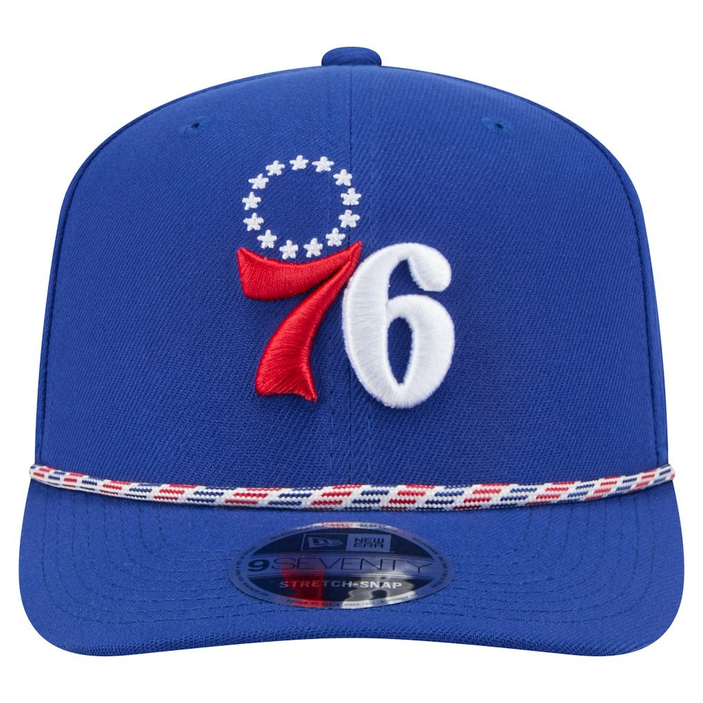 New Era Philadelphia 76ers Rope 9SEVENTY Adjustable Hat Blue