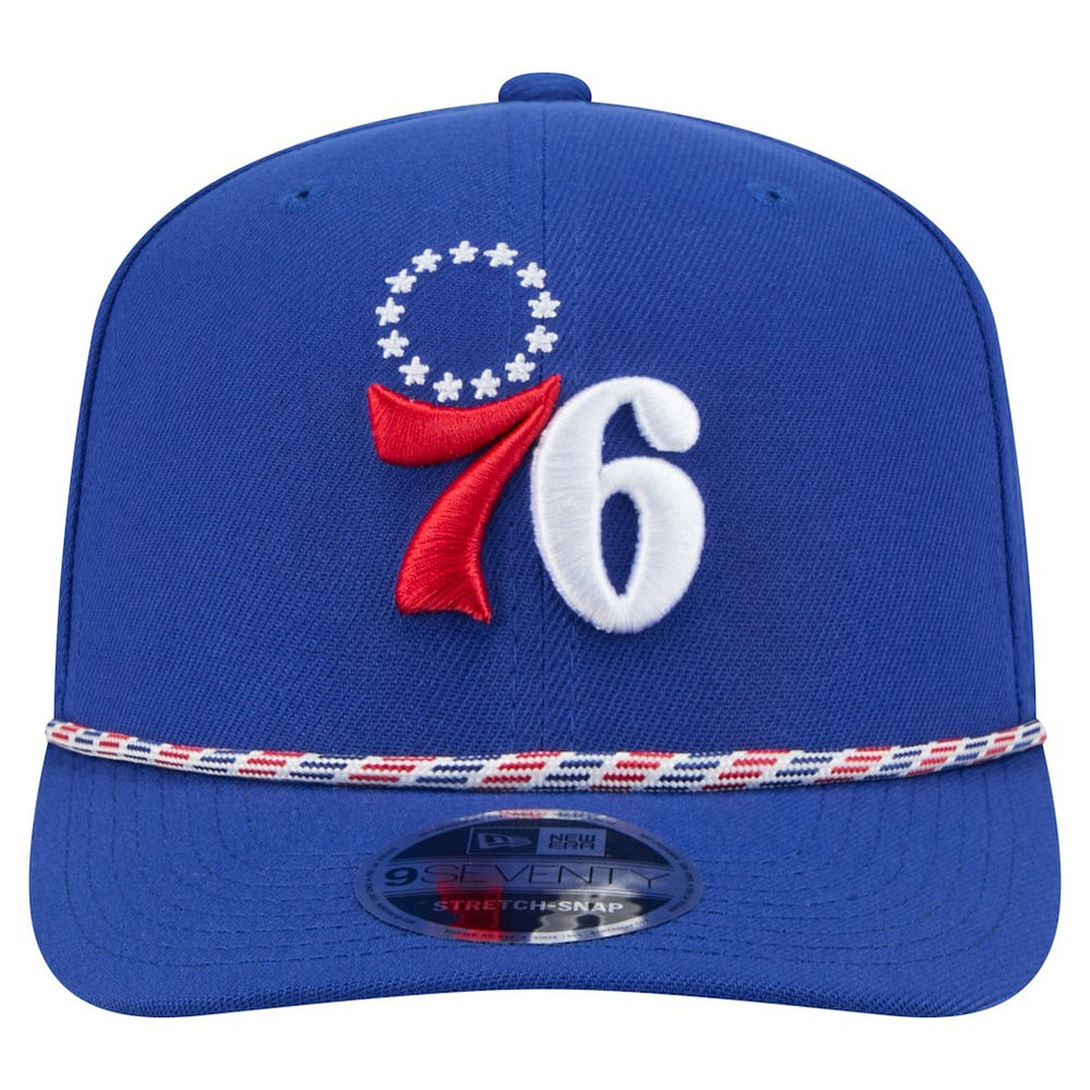 New Era Philadelphia 76ers Rope 9SEVENTY Adjustable Hat Blue