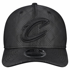 New Era Cleveland Cavaliers Quilted 9SEVENTY Trucker Adjustable Hat Black