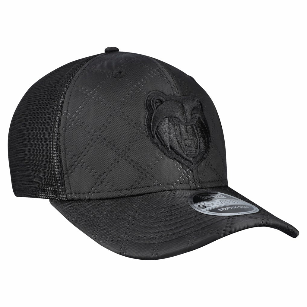 New Era Memphis Grizzlies Quilted 9SEVENTY Trucker Adjustable Hat Black