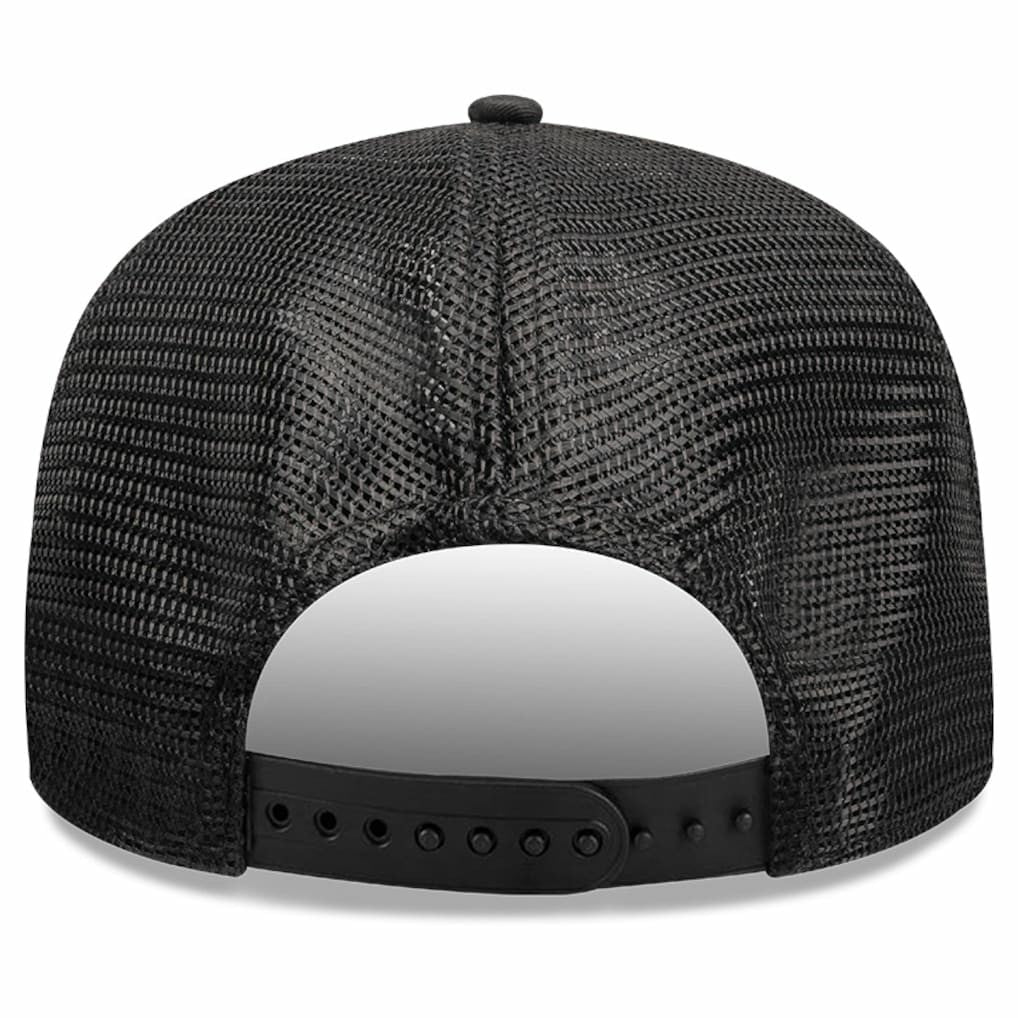 New Era Chicago Bulls Quilted 9SEVENTY Trucker Adjustable Hat Black