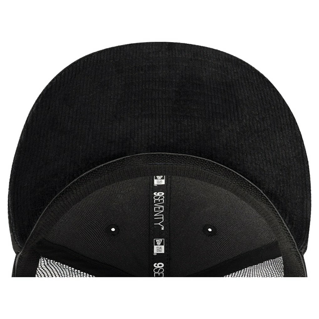 New Era Chicago Bulls Quilted 9SEVENTY Trucker Adjustable Hat Black